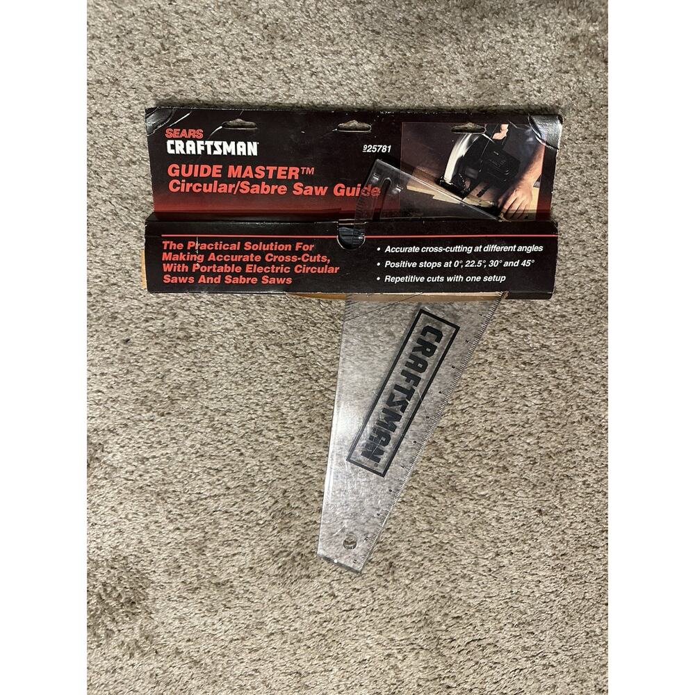 Sears Craftsman Guide Master Circular Sabre Saw Guide New In Box Fats Shipping